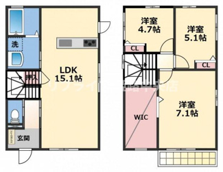 【間取り】 | 西今宿戸建　A
