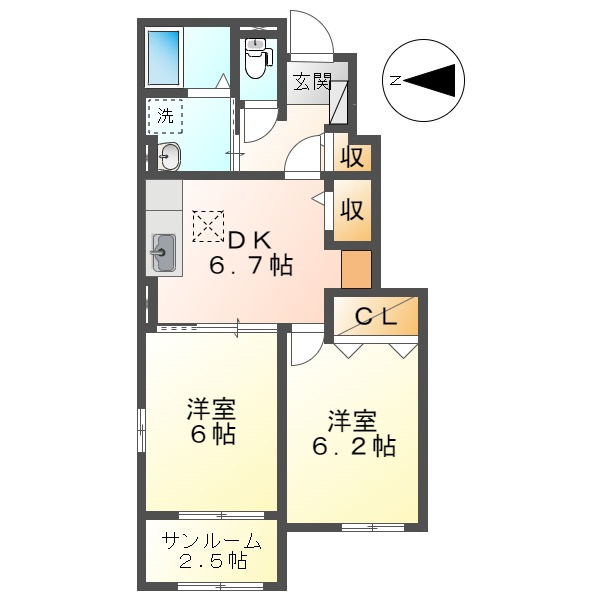 プレインカーサ５の間取り