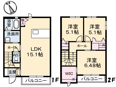 クラヴィエＡ棟の間取り