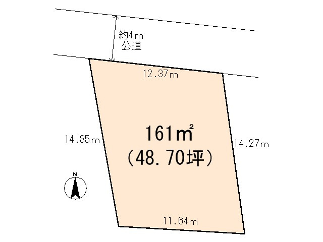 東松山市東平土地48坪の土地図