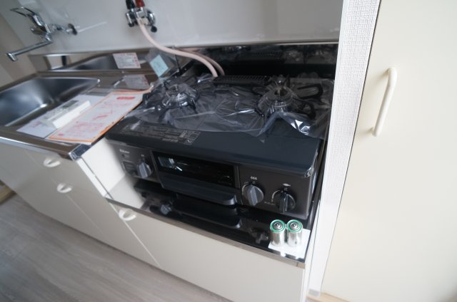 コンフォール売布の設備|2口ガスコンロ設置済みです