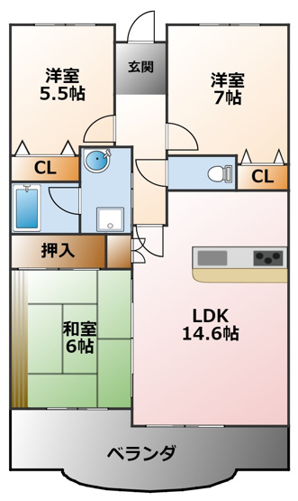 【間取り】 | フォルテ上甲子園