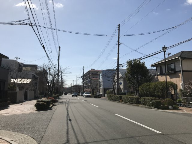 芦屋市川西町　ダイナオックスビルの周辺|前面道路、川西線
