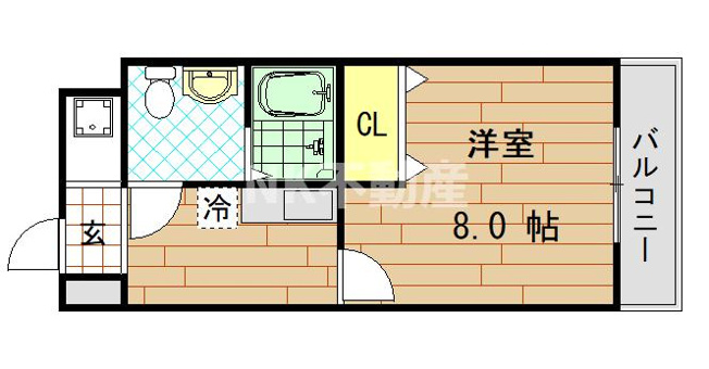 【間取り】 | アネックスサンタオ（八戸ノ里賃貸） | 広いお部屋です