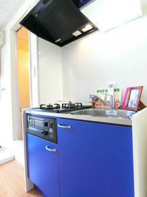 【その他】 | ビラ百合ヶ丘 | キッチンは2口ガスコンロ/グリル付きです☆グリルがあるとお料理の幅が広がりますね♪自炊生活で楽しく健康に！