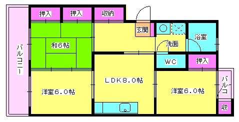 【間取り】 | 第３金堂マンション
