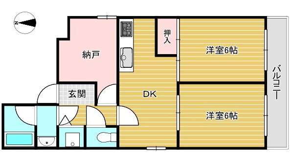 【間取り】 | ロイヤルメゾン岡本Ⅲ