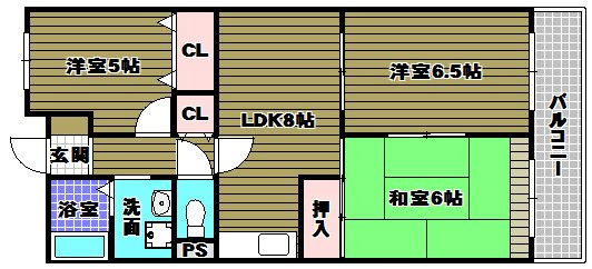 グランドハイツ杉田Iの間取り