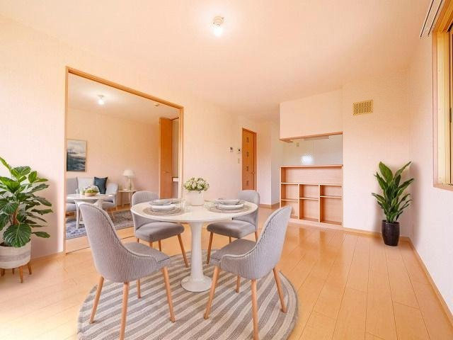 ガーデンパークBの居間・リビング|CGで家具等を配置したもので家具等は含まれません