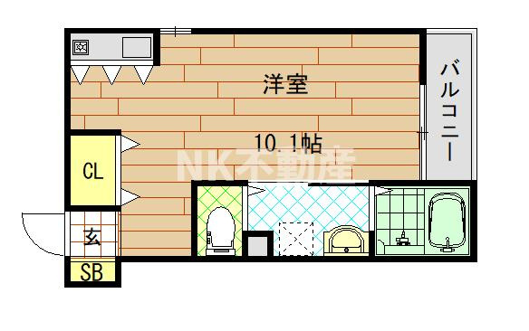【間取り】 | ビリーヴ　トレ（河内小阪賃貸） | 広いお部屋です。