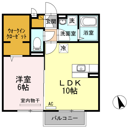 【間取り】 | ヴィラ　シャルマンD