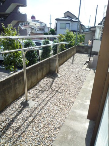池田邸のバルコニー