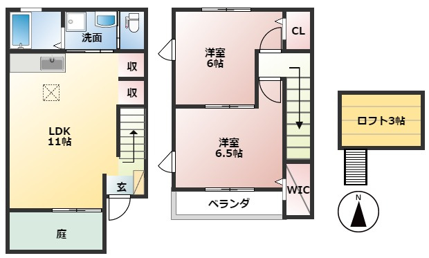 ボヌール開発の間取り