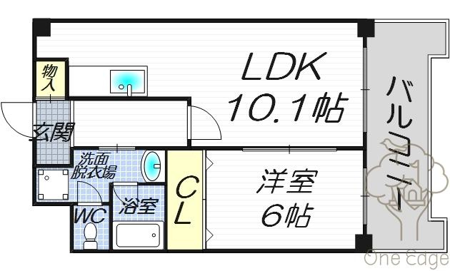 アスティオン梅田アネックスの間取り
