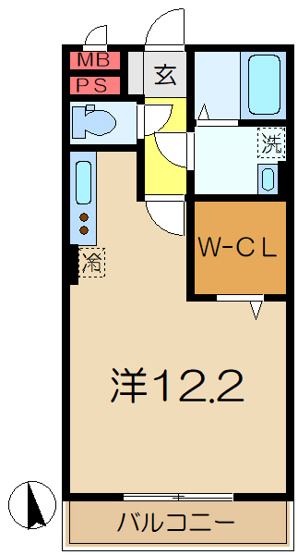 【間取り】 | スカイヒル横濱六ッ川Ａ棟