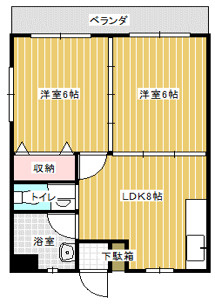 【間取り】 | コーポＫ