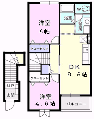 シャルマンDの間取り