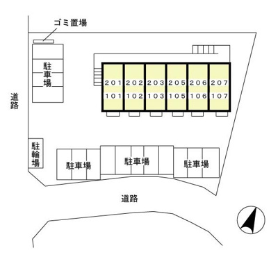 【駐車場】 | セジュール・パイン　B