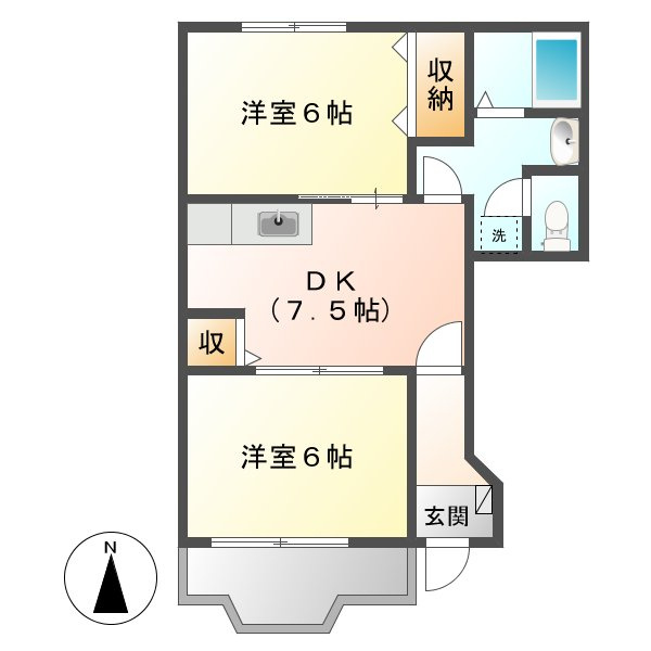サウス児島の間取り
