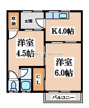 【間取り】 | 宝持ハイツ
