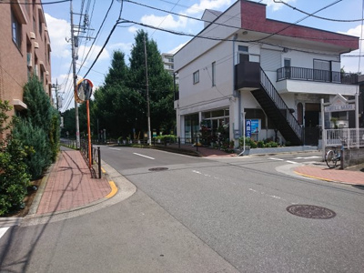 【周辺】 | ドウェル・マリ（Ⅰ）駐車場 | 前面道路（光が丘公園方面）