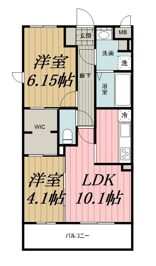 プチクールⅤの間取り