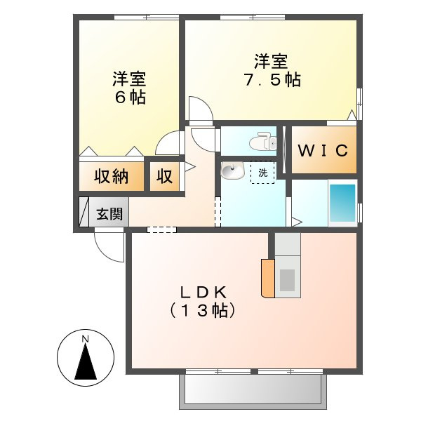 コートタウン西岡Ｂの間取り