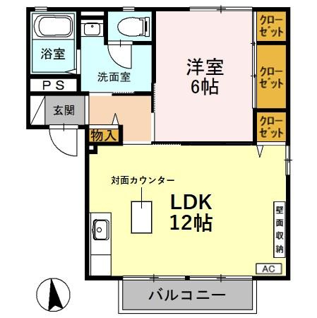 【間取り】 | スカイハイツ Ａ