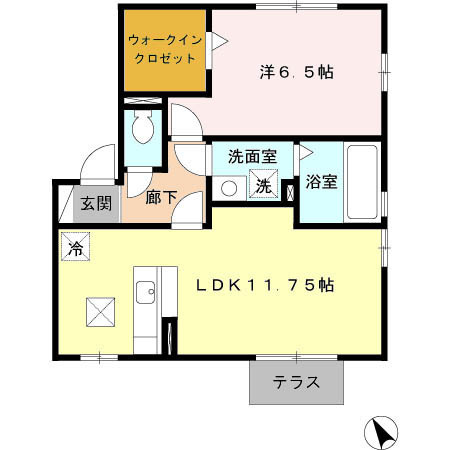 【間取り】 | リビングタウン阿倉川　L