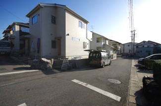 【前面道路含む現地写真】 | 1号棟　前面道路含む現地（2017年12月）撮影