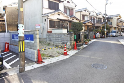 【前面道路含む現地写真】 | 宇治市伊勢田町南遊田　注文建築　建築条件なし　土地