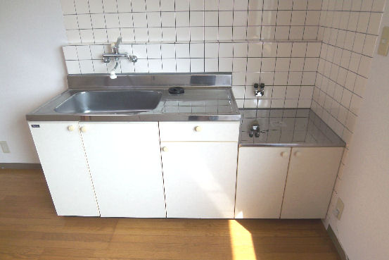 スカイハイツⅡのキッチン|反転有り