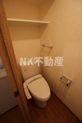 【トイレ】 | グランガーデン足代新町（布施賃貸） | コンパクトで使いやすいトイレです