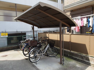 【その他共用部分】 | グリーンコート初芝C | 駐輪場
