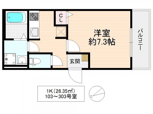 リトレ徳庵の間取り