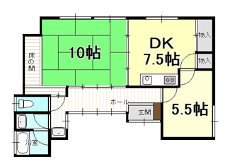 【間取り】 | 戸建　河野別府