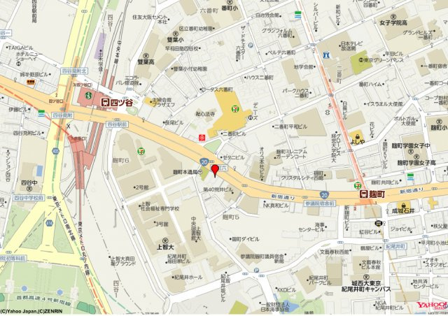 千代田区麹町５丁目の事務所の地図