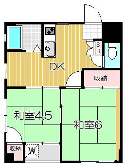 【間取り】 | コーポ遠藤