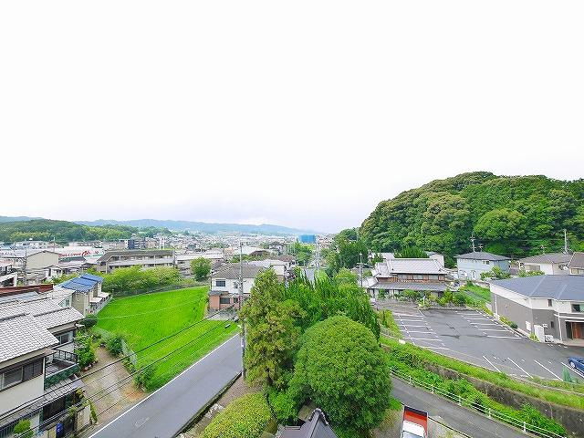 ふぁみ～ゆ生駒弐番館の展望|見通しの良い眺めです