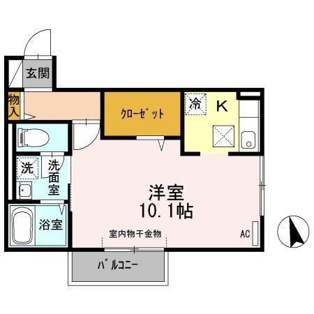アザレアコートアミカ　B棟の間取り