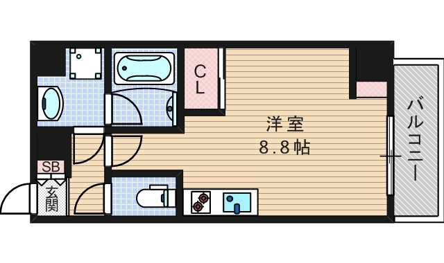 【間取り】 | エスパシオ・コモド大阪新町