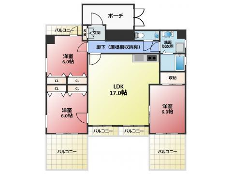 【間取り】 | スカイコート