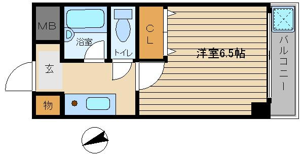 【間取り】 | パーソナルハイツ御影Ⅱ