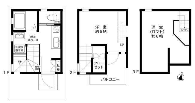 【間取り】 | 中山手貸家