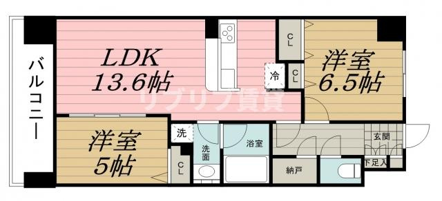 エコロジー千葉みなとレジデンスＡ棟の間取り