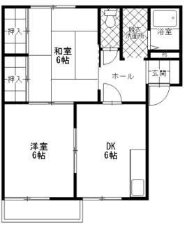 【間取り】 | フレグランス宇東川Ｃ