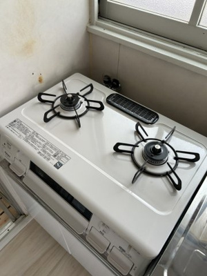 【キッチン】 | 椿貸家 | 2口ガスコンロ