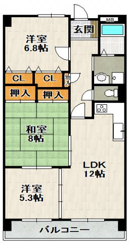 マトック荻野の間取り