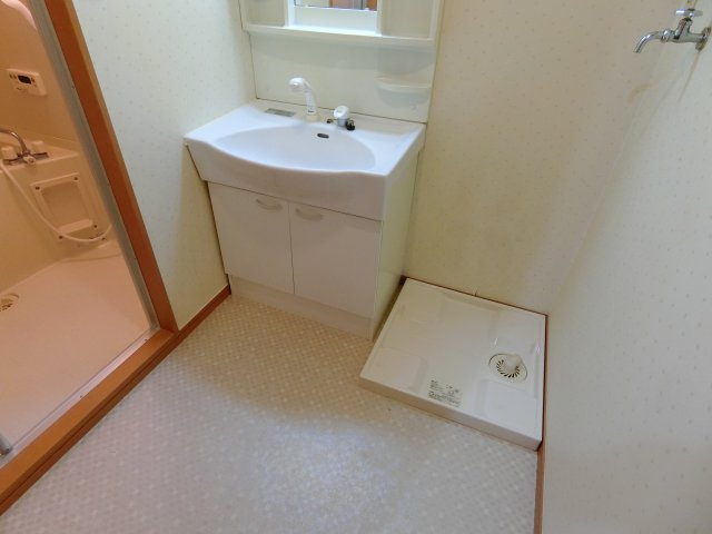 福生市大字熊川の賃貸マンションの洗面所