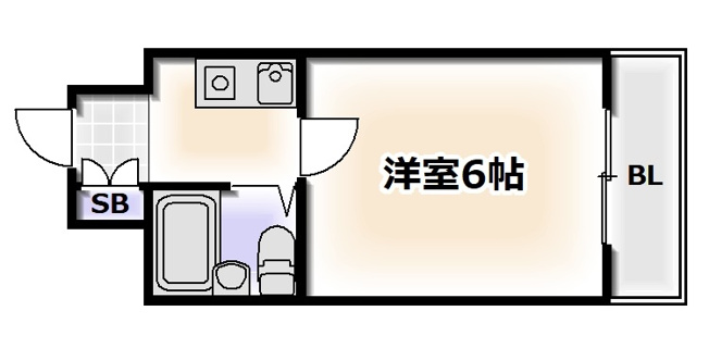 【間取り】 | ビジタル浪速5